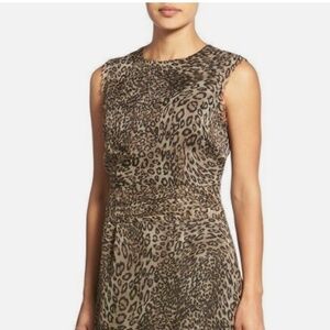 New with tags. PINK TARTAN animal print sheath dress (12)